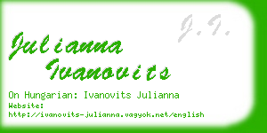 julianna ivanovits business card